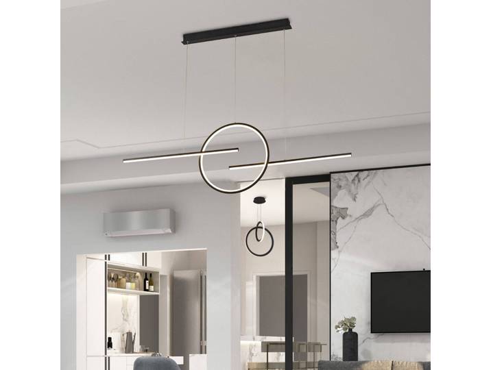 Mantra Iluminación Hängeleuchte Kitesurf, schwarz, für Wohn- / Esszimmer, Aluminium, Modern