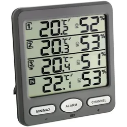 TFA® Klima Monitor 30.3054.10 Wetterstation anthrazit