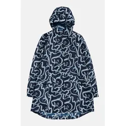 Seasalt Cornwall Regenjacke Packable Damen Blau Weiß Wellen Packbar