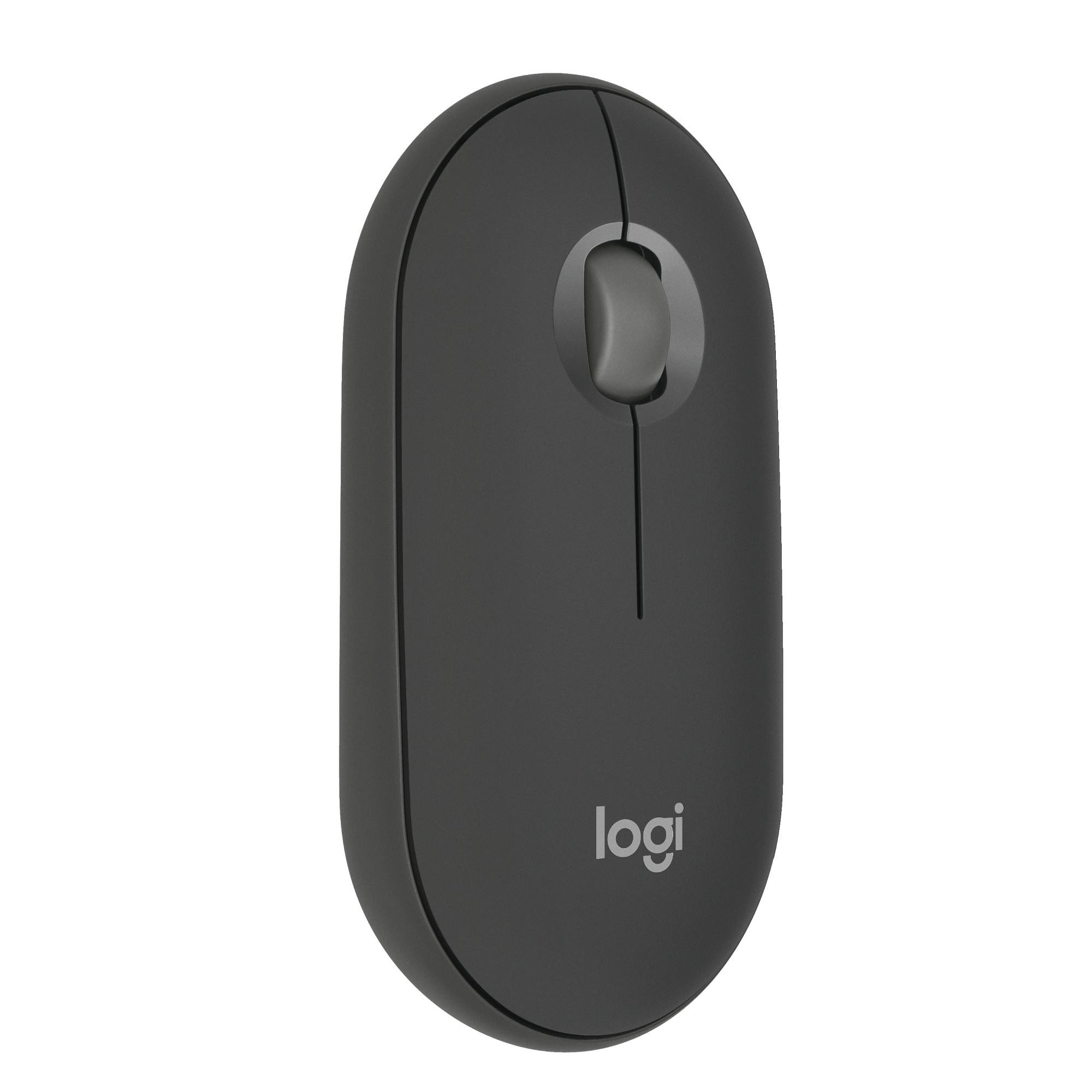 Logitech Pebble Mouse 2 M350S Maus Graphite kabellos (Logi Bolt) für Links- & Rechtshänder