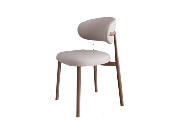OUTIFUOTPP Nordic Esszimmer Stuhl Hause Moderne Einfache Rückenlehne Licht Luxus PU Leder Stühle Restaurant Wohnzimmer Möbel(Model 1)