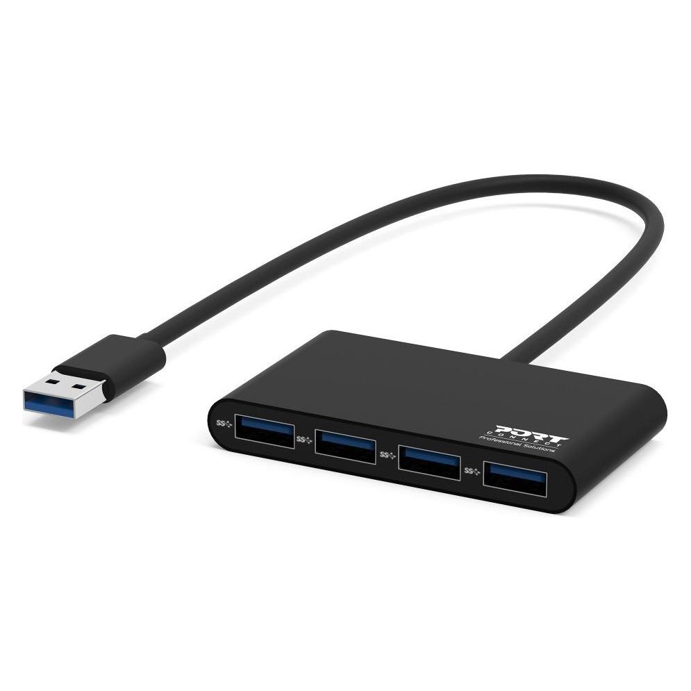 Port Designs USB 3.0 Hub (USB-A, 4 Ports) (900121)