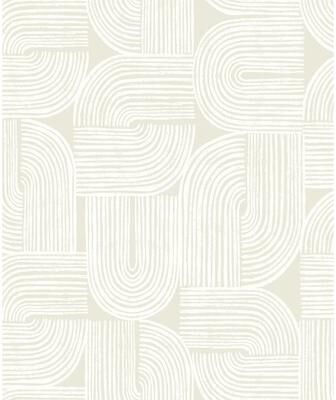 Seabrook Designs Piper Geometric Non-Woven Unpasted Wallpaper