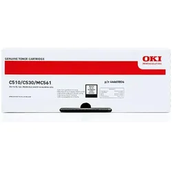 OKI, Toner, 44469804 Toner schwarz 5.000 Seiten ISO/IEC 19798 Schwarz C 510 DN 530 DN MC 561 DN (BK)