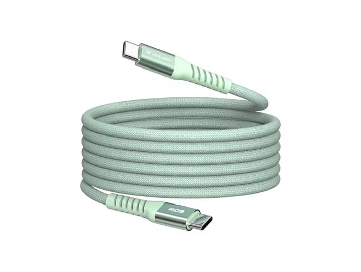 Verbatim Sync & Charge USB-C naar USB-C 60W Magnetic 120 cm - Groen