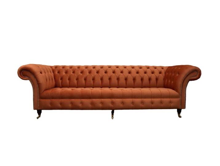 Xlmoebel Chesterfield-Sofa Britisches Luxus Sofa im klassischen Design, 4-Sitzer Couch, Sofa 1 Teile, Made in Europa
