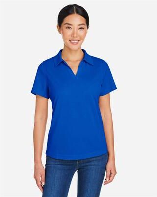 CORE365 CE104W Women's Market Snag Protect Mesh Polo Shirt in True Royal Blue size 3XL   Polyester