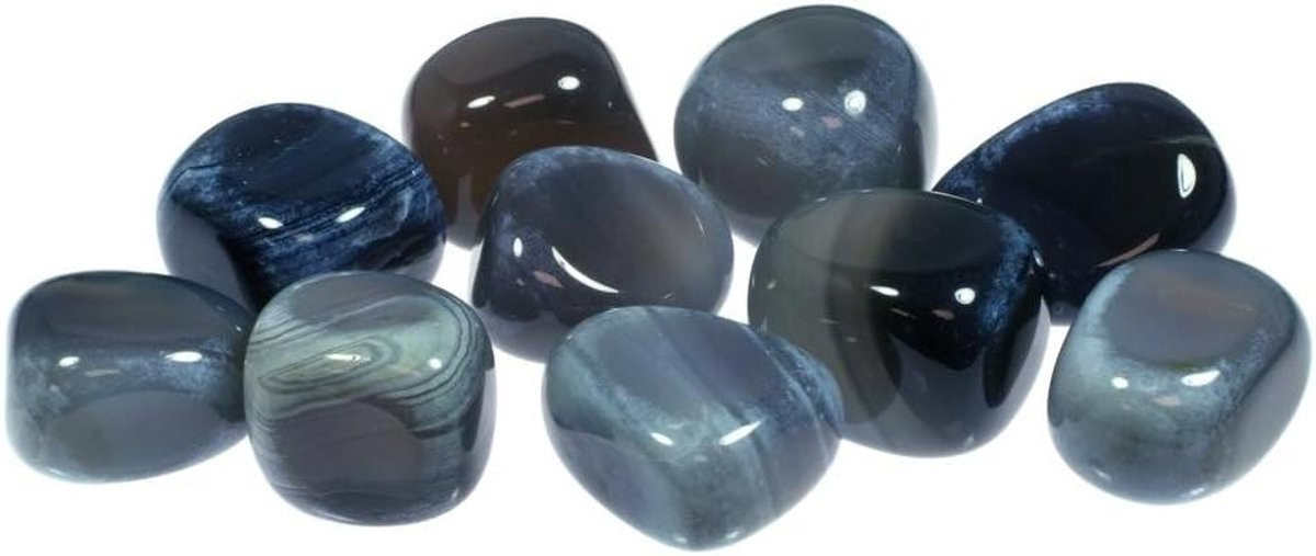 Multicolor Gepolijste Agaat Tumble Steentjes voor Huisdecoratie, 20-25 mm