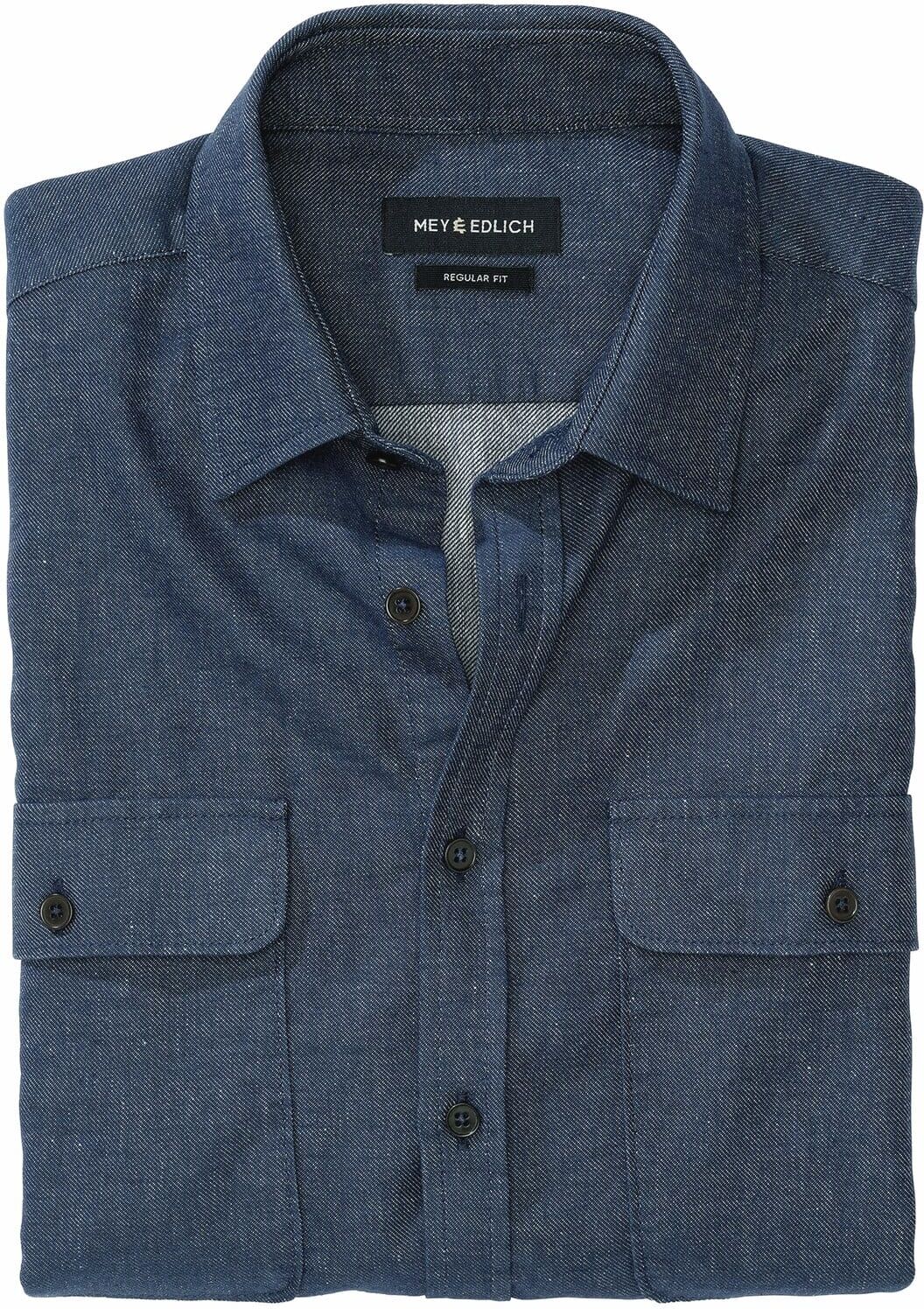 noch offen Italo-Overshirt Blau S