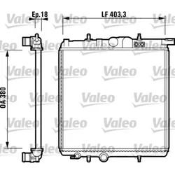 Kühler Motorkühlung VALEO 732885 für Peugeot 206+ 206 CC