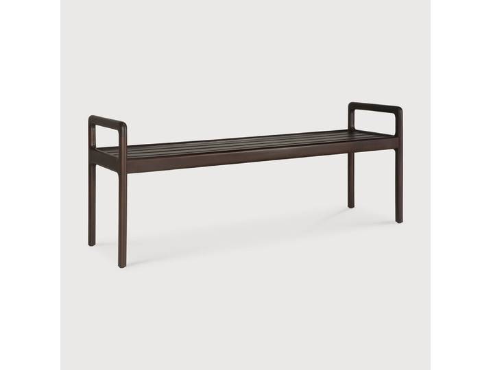 Ethnicraft Eetkamerbank Jack Gevernist Mahoniehout, 150cm - Donkerbruin