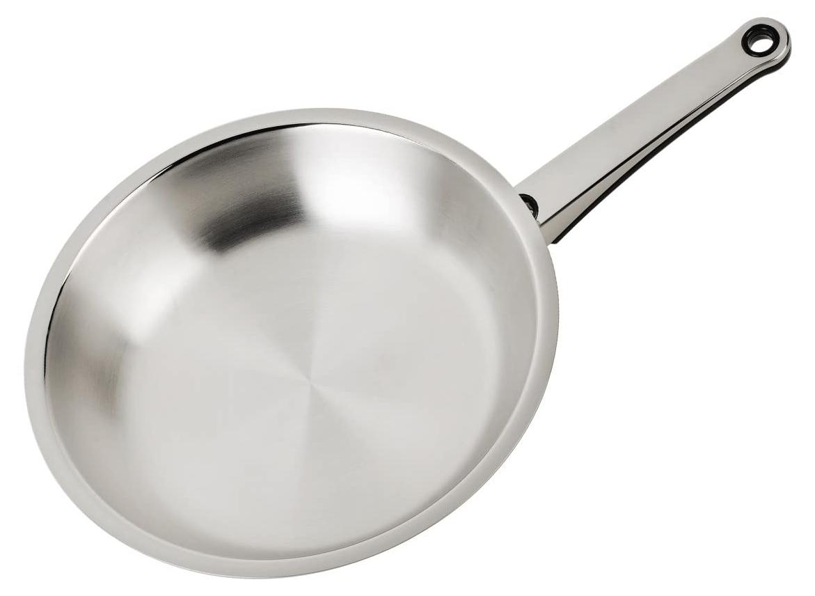 Pfanne 24 cm Edelstahl 18/10 für alle Herdarten inkl. Induktion
