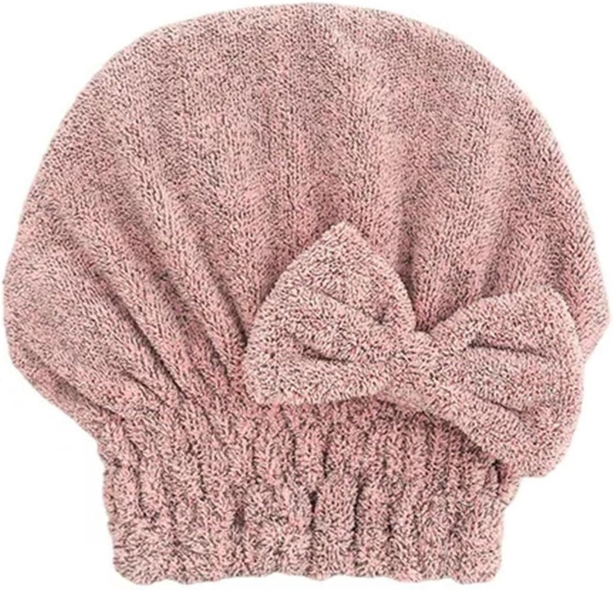 Roze Microvezel Haarhanddoek Tulband - Super Absorberend - One Size