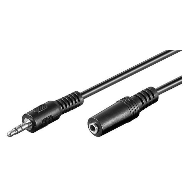 Hapena Audio-Kabel 2,5m KSK35S 07125 3,5mm Klinkenstecker - Kupplung,stereo (2.50 m) (07125)