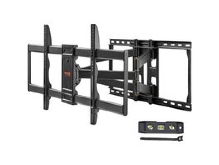 VEVOR Support Mural TV pour Écrans 37-90 pouces Jusqu'à 75 kg Fixation TV Murale Inclinable et Orientable Max. VESA 600x400 mm Accroche TV Mural à Plein Mouvement en Acier au Carbone Maison Bureau