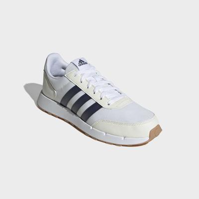 Sneaker ADIDAS SPORTSWEAR "RUN 50S", Herren, Gr. 41, cloud weiß, shadow navy, sanftes weiß, Synthetik, Textil, Schuhe Sneaker