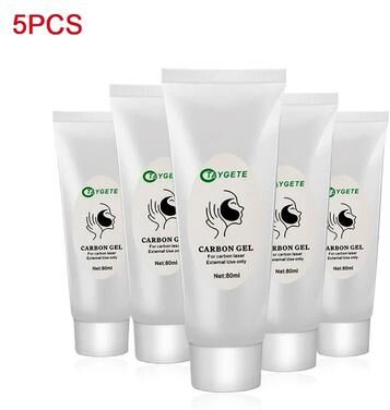 Uplifted Finds Black Carbon Gel Mask For ND YAG Laser Skin Peeling & Rejuvenation 5 Pcs