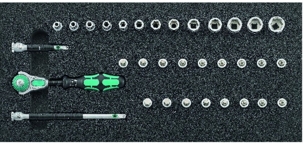 Werkzeugmodul 1/3 Steckschlüssel 1/4" Zyklop und Haltefunktion Wera