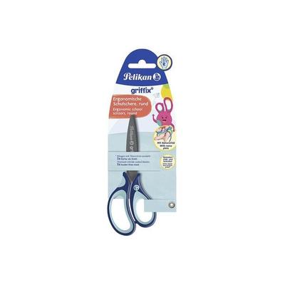 Pelikan Schule-Schere griffix Rund 14cm Blau, Rechtshänder