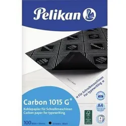 Pelikan Kohlepapier 1015G 018770 DIN A4 gefärbt 100Blatt schwarz