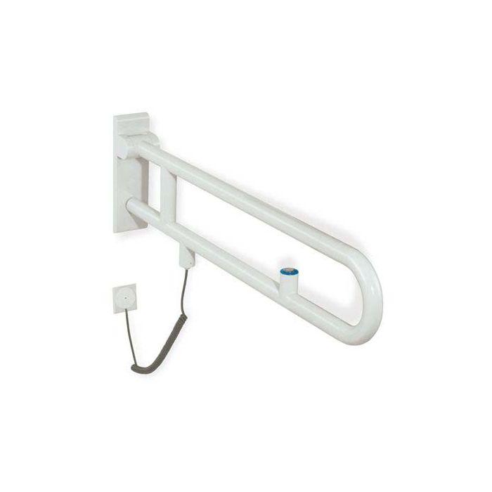 Hewi 801 E-Stützklappgriff 801.50.77074 900 mm, apfelgrün, Spültaste