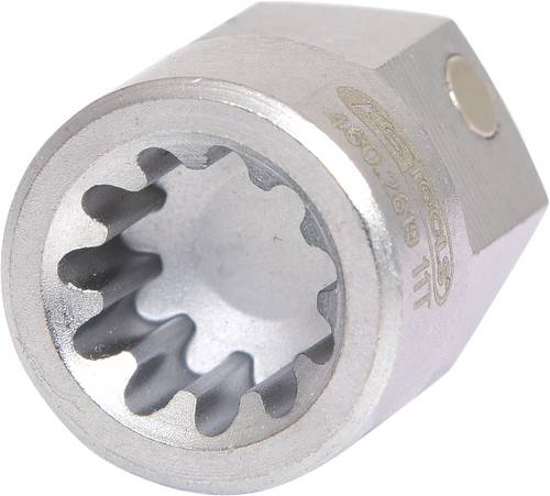 KS Tools 460.2619 Spezialeinsatz Vielzahn M9 mit Magnet, für SAF und Knorr Sättel