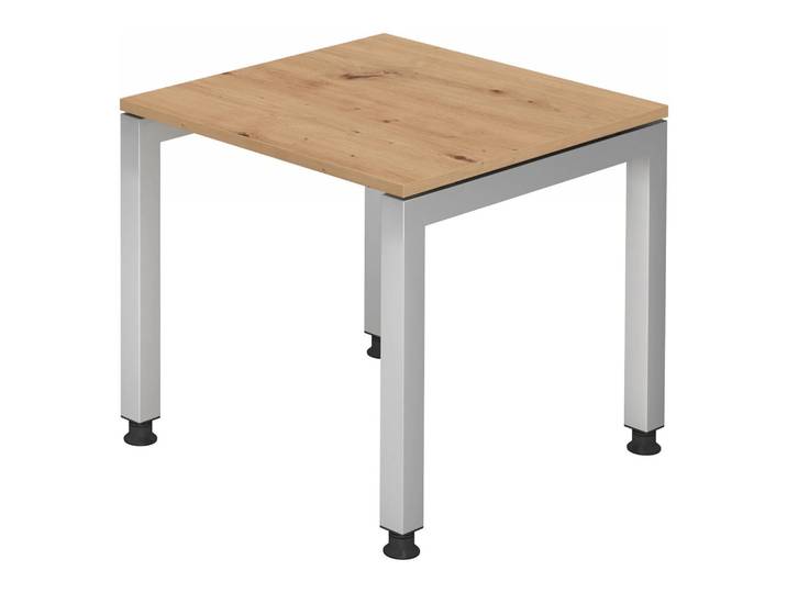 JAVA 8 S Schreibtisch 80 x 80 höhenverstellbar Asteiche