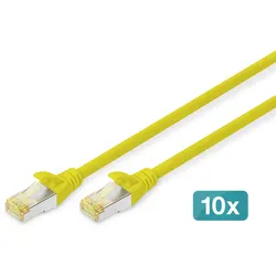 Digitus CAT 6A S/FTP Patchkabel, 10 Stück