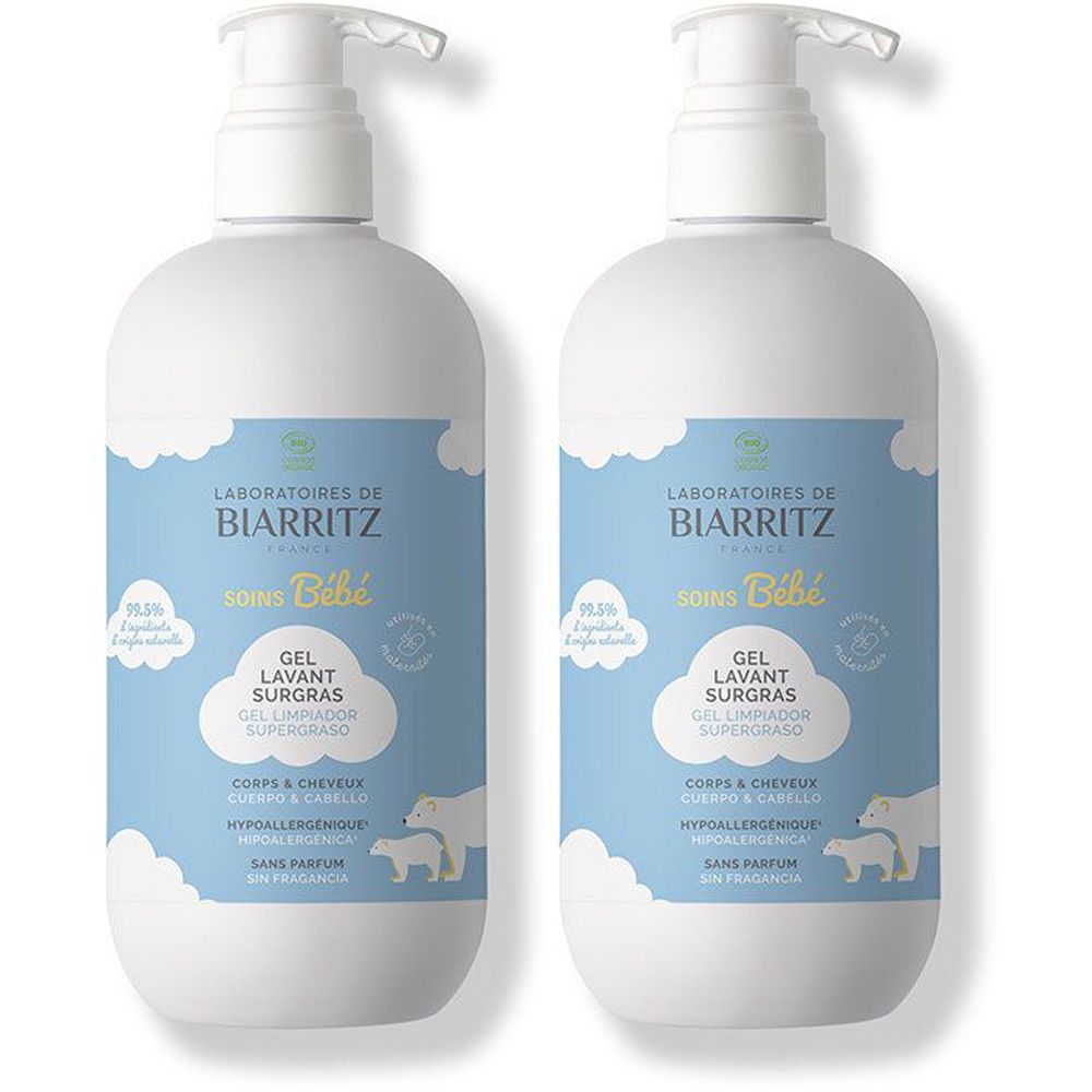 Ldbiarritz BB GEL LAV S/Parf 500Ml x2 2x500 ml Duschgel
