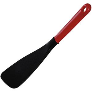 Hendi Pfannenwender 658000, Kunststoff, 7 x 28 cm, spülmaschinengeeignet, rot / schwarz