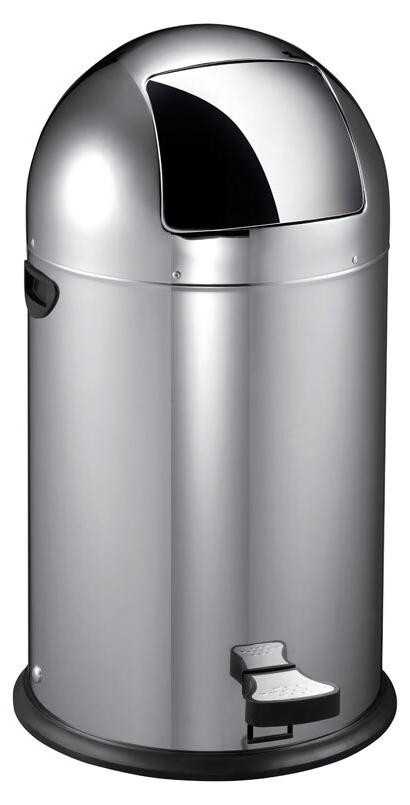 EKO Kickcan afvalbak 33 liter - RVS - Mat roestvrij staal
