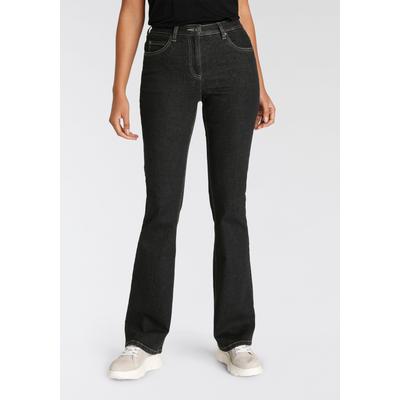 Bootcut-Jeans ARIZONA, Damen, Gr. 36, N-Gr, schwarz, Denim/Jeans, Obermaterial: 98% Baumwolle, 2% Elasthan, clean, Basic, comfort fit lang, Jeans, hohe Leibhöhe