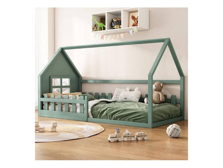LuxusKollektion Hausbett Kinderbett Hausbett 90x200 Grün