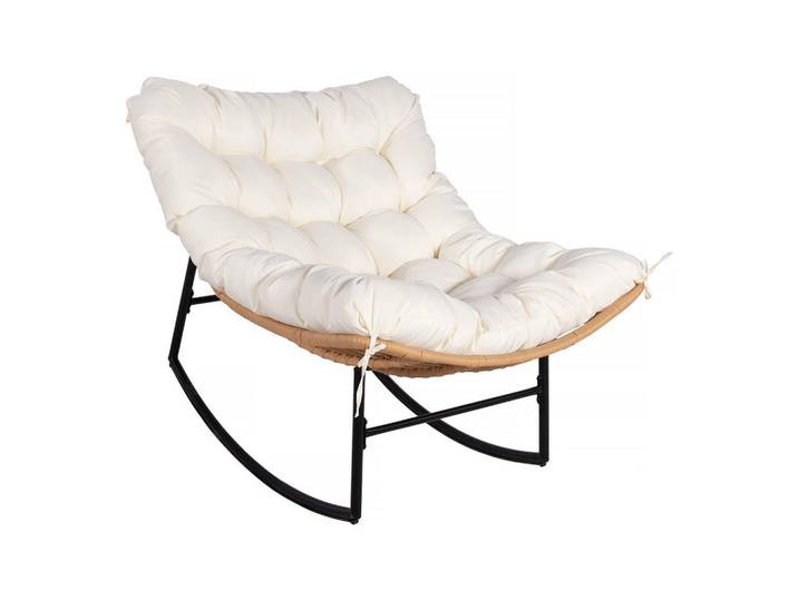 Habitat Garten Gartensessel papaya beige, Beige, Metall, 85x77x118 cm, Gartenmöbel, Loungemöbel, Loungesessel
