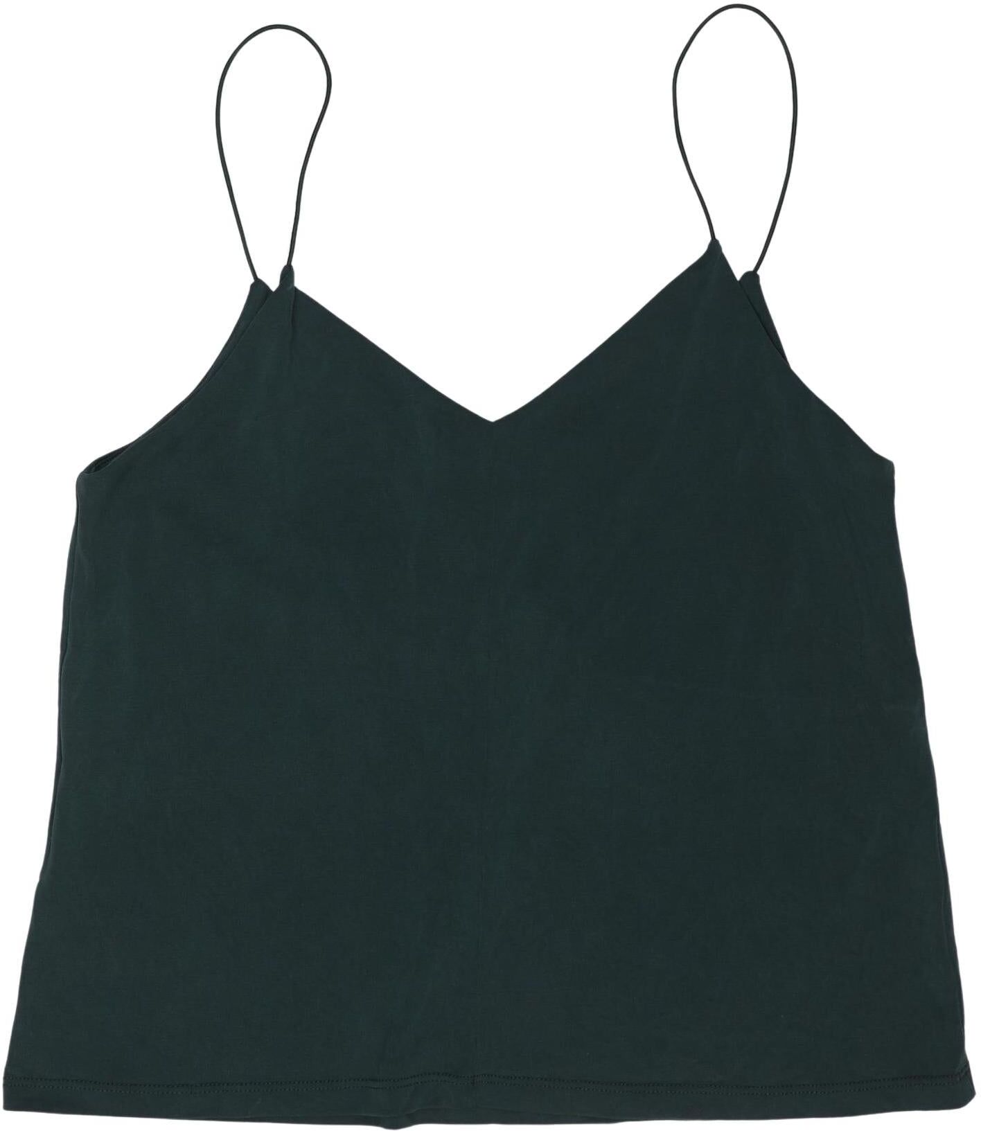Kauf dich glucklich Damen Top, Grün, Gr. M, Modal / Synthetik - Second Hand