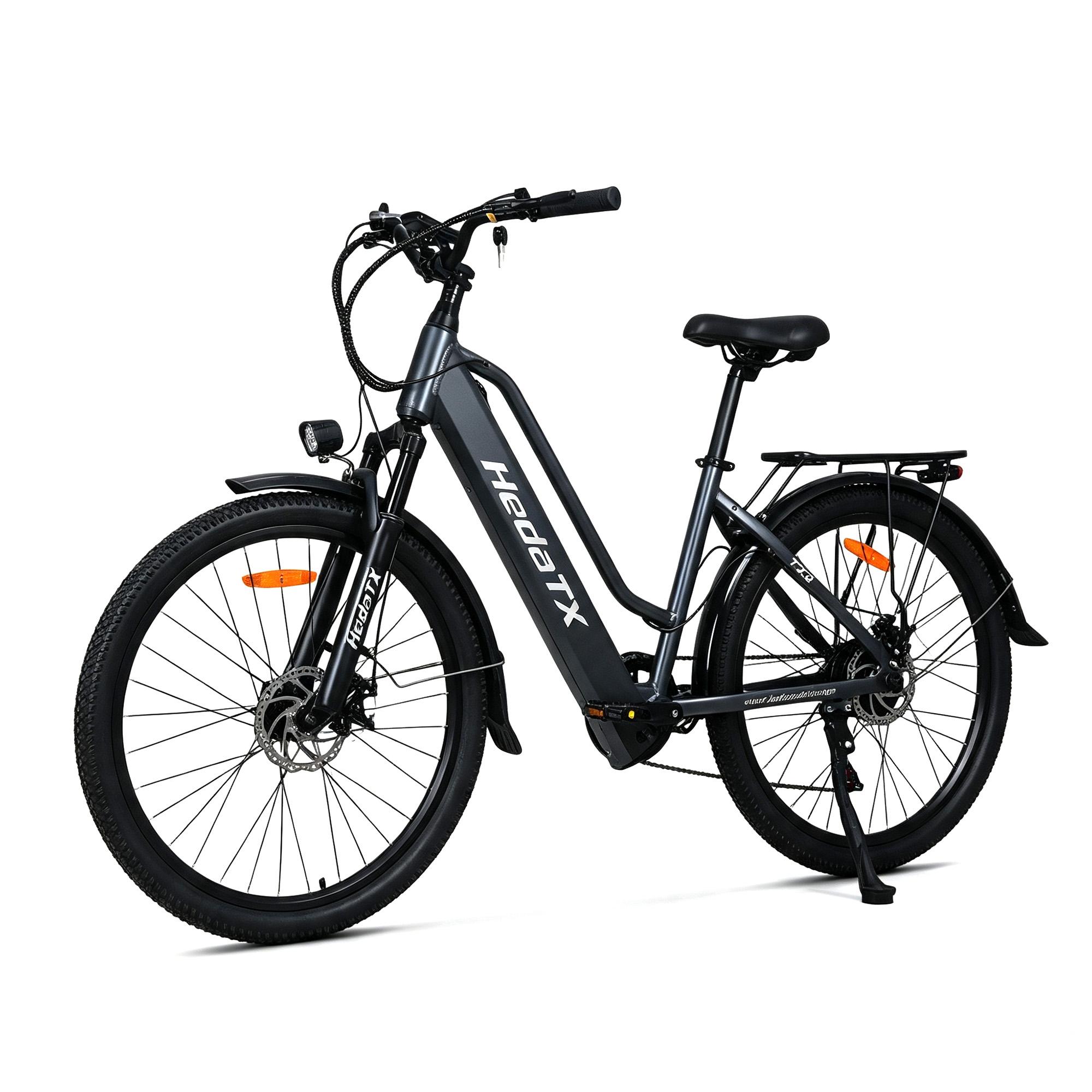 TX2 Stadt-Elektrofahrrad für Erwachsene,, 65 Nm, 48V16Ah, 26Zoll All-Terrain-Reifen, mechanische Scheibenbremsen, Shimano 7,Niedrig-Einsteiger-Rahmen