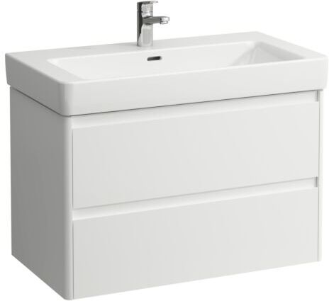 Laufen Waschtischunterschrank BASE für Pro S H4113021082601 82,1x51,5x44,6cm, 2 Schubladen, weiß matt