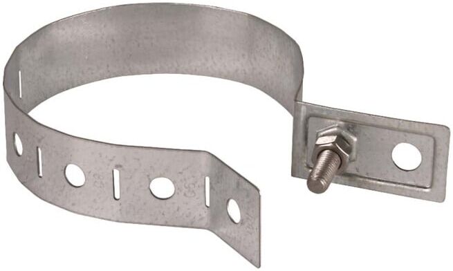 DEHN Collier de fixation pour tuyau de descente 60-150mm Acier/galvanisé RRSV60150B105STTZN ; Dehn & Söhne (423020)