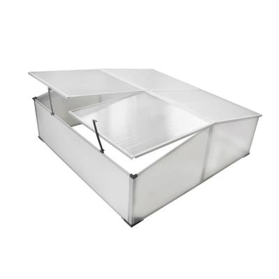 Helloshop26 - Gewächshauszelt für Pflanzen Blumen und Gemüse mit 4 Deckeln 108 x 110 x 41 cm transparent 02_0044657