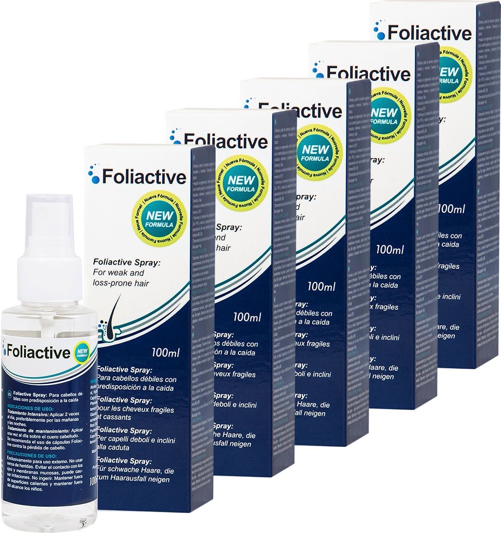 Foliactive Spray Loción Anticaída 5x100 ml