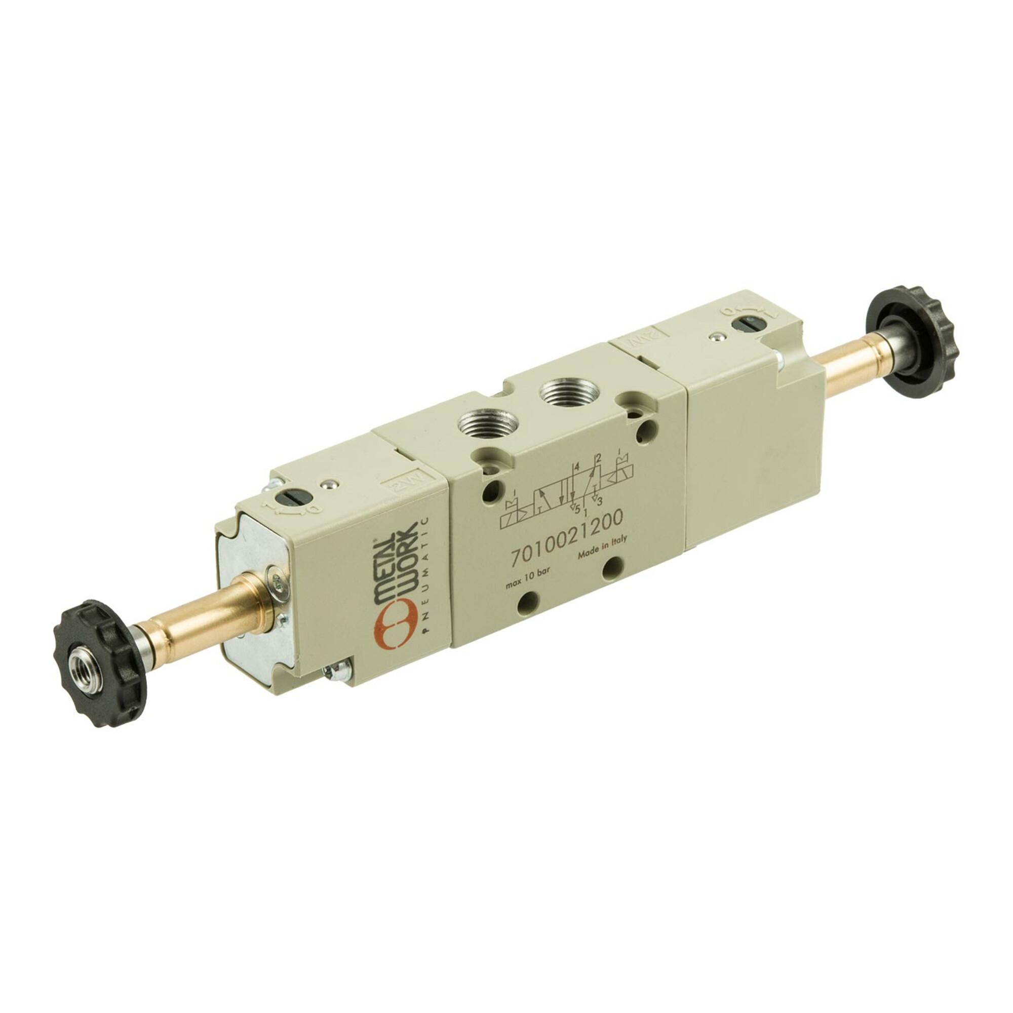 Riegler 5/2-Wegeventil, elektropneumatisch, bistabil, G 1/4 (7020021200)