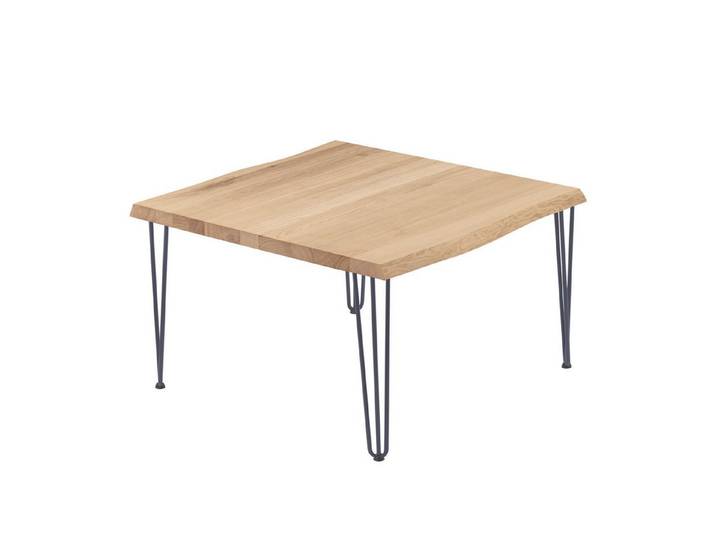 LAMO Manufaktur Baumkantentisch Creative Esstisch Massivholz inkl. Metallgestell (1 Tisch), Baumkante massiv