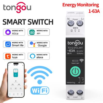 WiFi Smart Circuit Breaker With Energy Monitoring And Remote Power Control WiFi Smart Circuit Breaker With Energy Monitoring And Remote Power Control