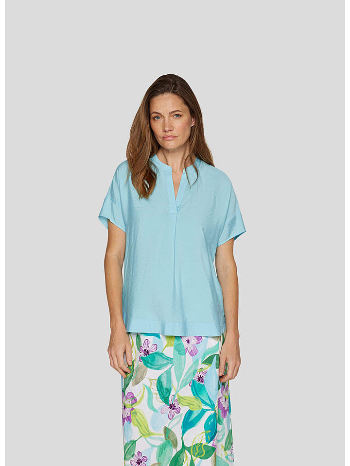 Rabe Bluse in Hellblau - 40