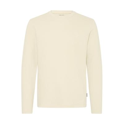 Langarmshirt BLEND "Langarmshirt BHForta", Herren, Gr. XXL, beige (oyster gray), Obermaterial: 100% Baumwolle CO., Shirts Langarmshirt