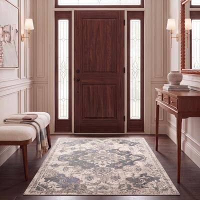 SAFAVIEH Madison Efrosina Boho Medallion Distressed Rug