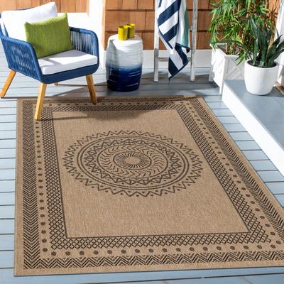 Outdoorteppich AYYILDIZ TEPPICHE "DHAKA 8714 , auch als Läufer", schwarz, B:120cm H:5mm L:170cm, Polypropylen, Teppiche, Outdoorteppich, Orient / Pflegeleicht / Strapazierfähig / In- und Outdoor geeignet
