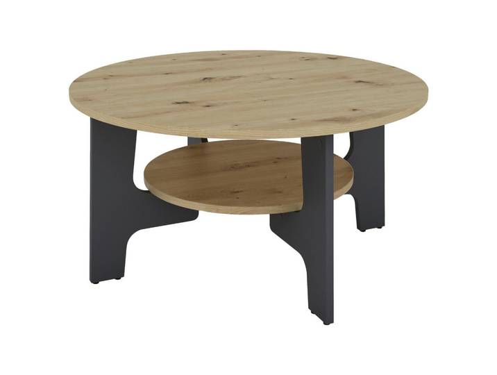 Couchtisch Jonny Anthrazit/Eiche Artisan