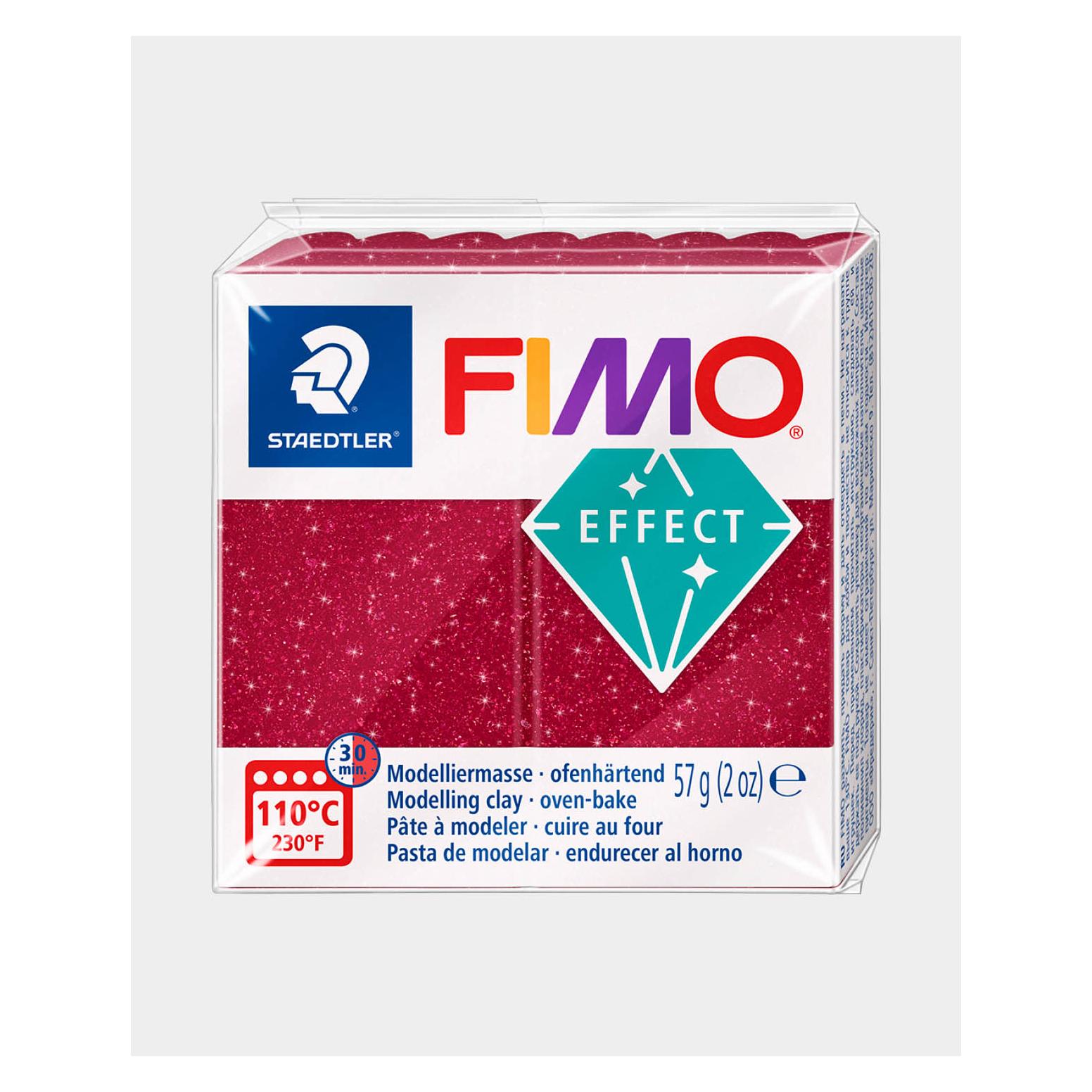 Fimo EFFECT GALAXY Modelliermasse, rot, 57 g (8010-202)