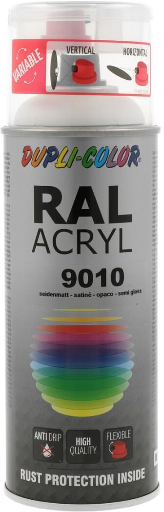 european aerosols DUPLI-COLOR RAL 9010 reinweiß seidenmatt, 400 ml